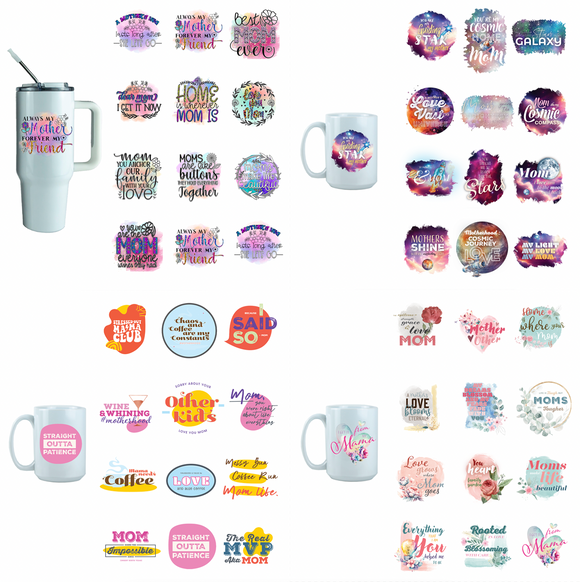 MULTI PRODUCT USE - DIGITAL SUBLIMATION DESIGNS - MOTHER'S DAY - NEW DESIGNS ADDED!!
