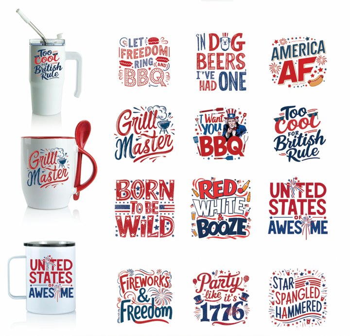 Multi Product Use - Digital Sublimation Designs - July 4th — Party