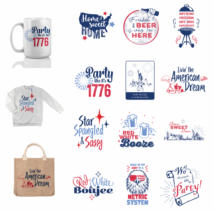 Multi Product Use - Digital Sublimation Designs - July 4th — Original