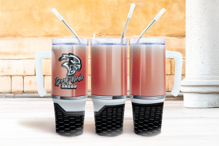 Digital Sublimation Designs - Father's Day 2025 Tumbler Wraps — 40oz Traveler — Sports Mode Daddy