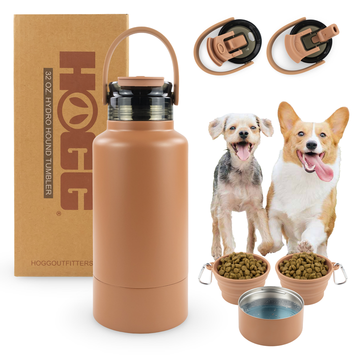 32oz Powder Coated Hydro Hound Tumbler — Mocha