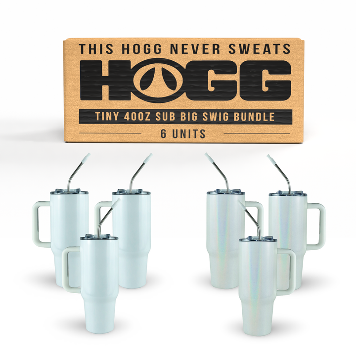 Tiny 40oz Sublimatable Big Swig Bundle (6 Units)