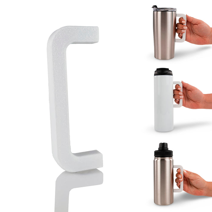 Universal Handle - One Size Fits Most - tumbler handle accessory for on-the-go drinkware carry and customization