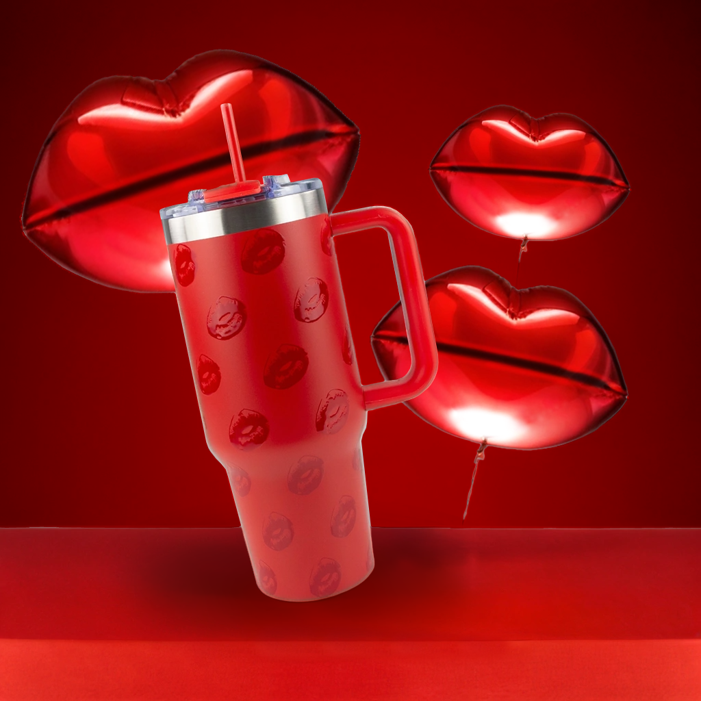 ❤️Sign up for in stock alert❤️40oz POWDER COATED BIG SWIG TUMBLER - VALENTINE'S COLLECTION