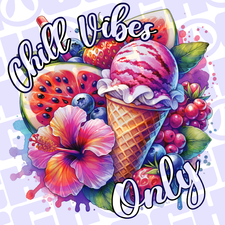 Multi Product Use - Digital Sublimation Designs - Vibrant Beach — Chill Vibes Only