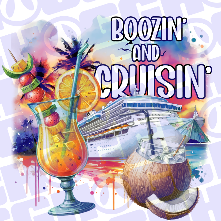 Multi Product Use - Digital Sublimation Designs - Vibrant Beach — Boozin' and Cruisin'