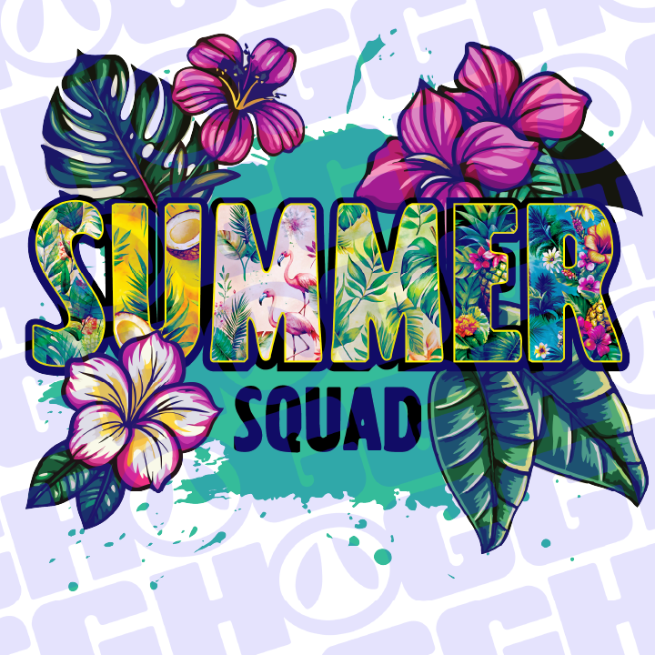Multi Product Use - Digital Sublimation Designs - Vibrant Beach — Summer Squad