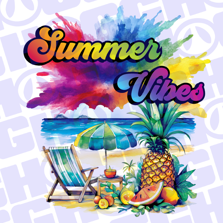 Multi Product Use - Digital Sublimation Designs - Vibrant Beach — Summer Vibes
