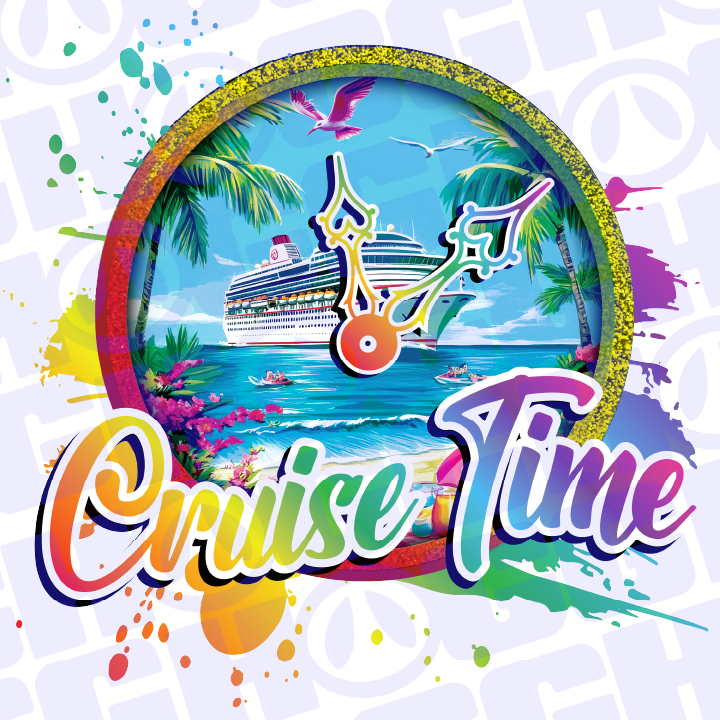Multi Product Use - Digital Sublimation Designs - Vibrant Beach — Cruise Time