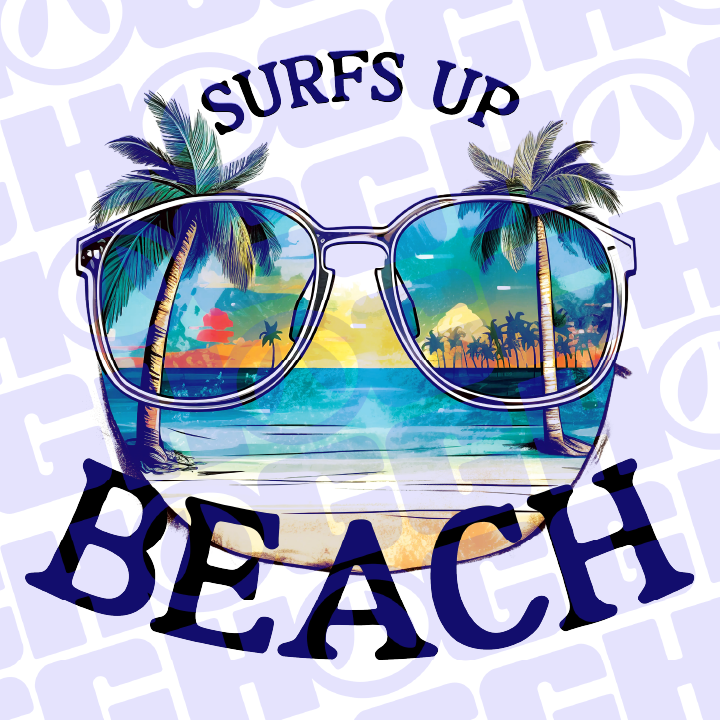 Multi Product Use - Digital Sublimation Designs - Vibrant Beach — Surfs Up Beach