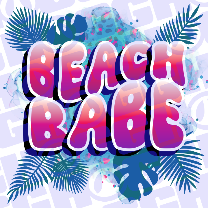 Multi Product Use - Digital Sublimation Designs - Vibrant Beach — Beach Babe