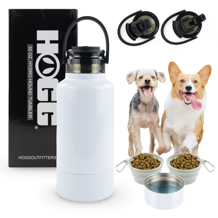 32oz Sublimatable Hydro Hound Tumbler — White