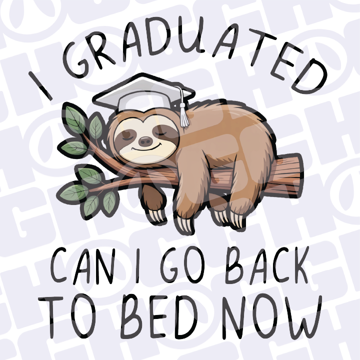 Multi Product Use - Digital Sublimation Designs - Class of 2026 — Sloth Graduate