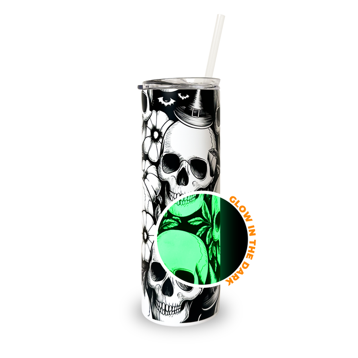 20oz Sublimation Blank Glow Skinny Tumbler Case (24 Units)