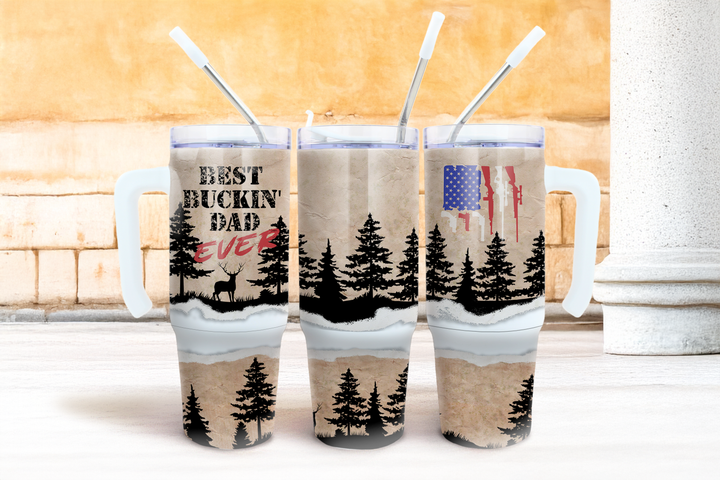 Digital Sublimation Designs - Father's Day 2025 Tumbler Wraps — 30oz Grippy — #1 Pops