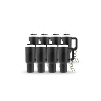 Mini Tumbler Chapstick Holder + Keychain - flat lay | sublimatable accessory blank