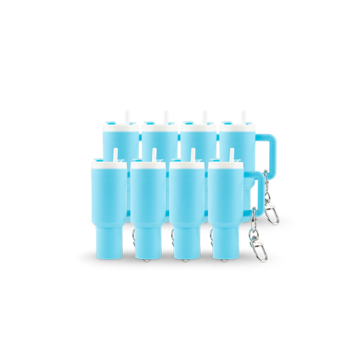 Mini Tumbler Chapstick Holder + Keychain - size comparison | sublimatable accessory blank