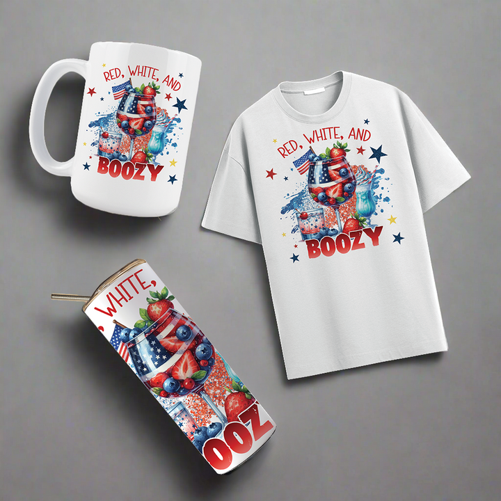 Multi Product Use - Digital Sublimation Designs - Fourth of July — Red White and Boozy