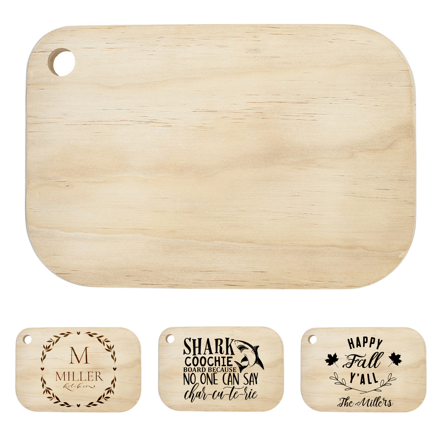 SUBLIMATABLE BAMBOO CUTTING BOARD