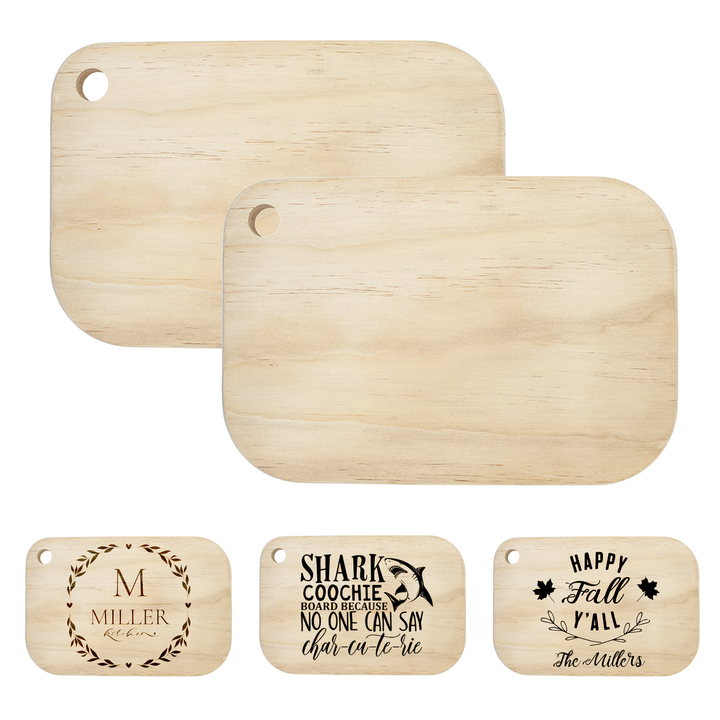 Sublimatable Bamboo Cutting Board (2 Pack) - sublimatable personalized gift blank