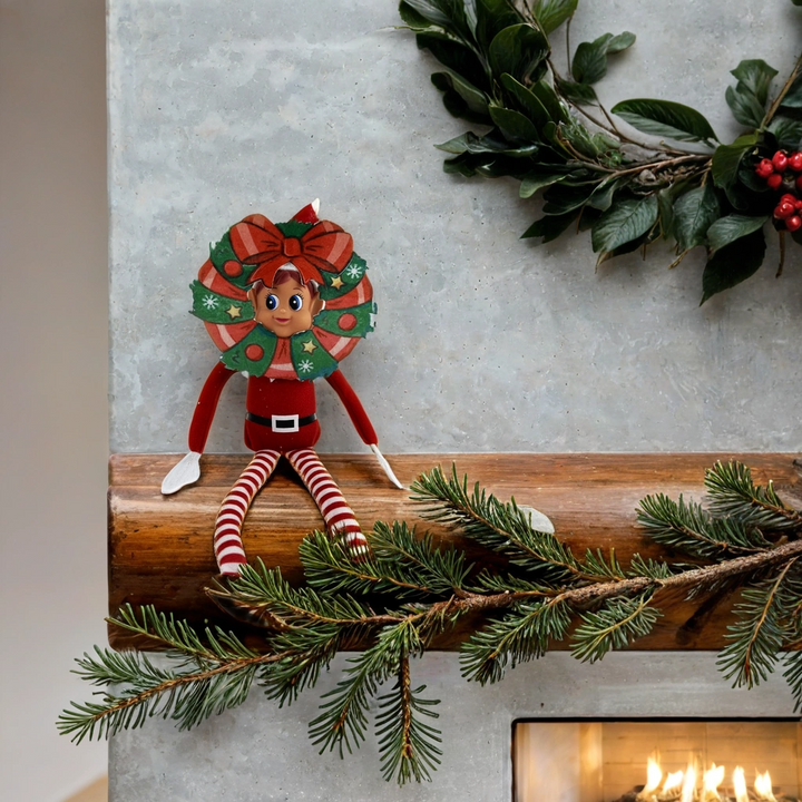 Fashion & Accessories for Your Festive Elf Friend - top view | sublimation blank