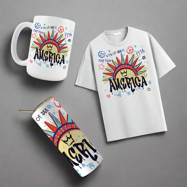 Multi Product Use - Digital Sublimation Designs - Fourth of July