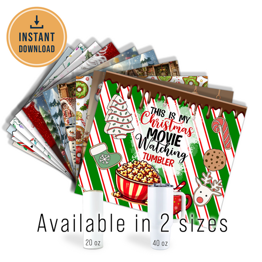 DIGITAL SUBLIMATION DESIGNS - HOLIDAY 2025 TUMBLER WRAPS