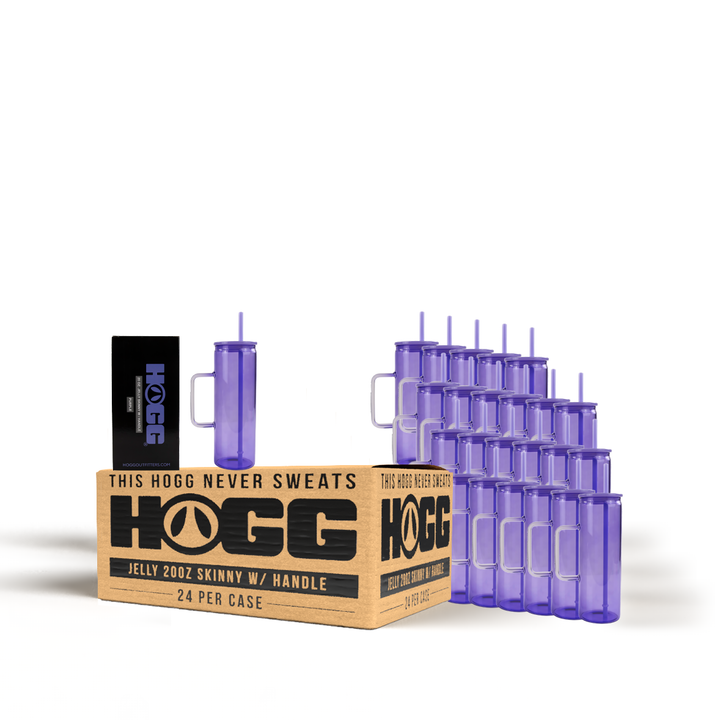 Jelly 20oz Skinny W/ Handle Case (24 Units) — Purple