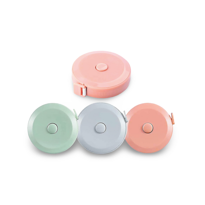 Retractable 60in Measuring Tape (3 Pack) - alternate angle | tumbler crafting tool