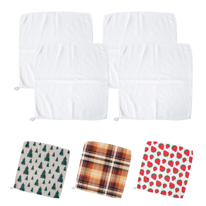 Sublimatable Microfiber Hand Towels (4 Pack) - sublimatable textile blank for personalized gifts and sublimation businesses