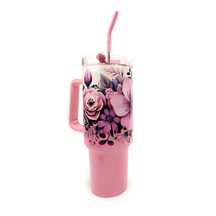40oz Sublimatable Holographic Traveler Tumbler | Ombre