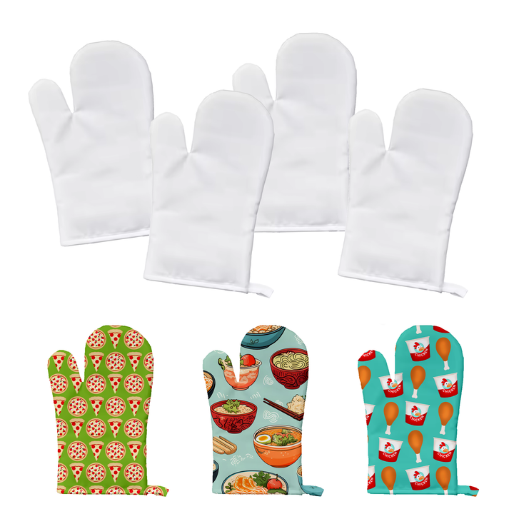Sublimatable Polyester Oven Mit (4 Pack) - sublimatable home decor blank for personalized gifts and custom home decor