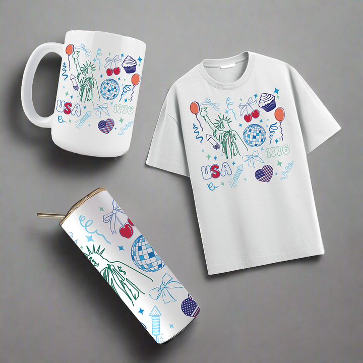 Multi Product Use - Digital Sublimation Designs - Fourth of July — Party in the USA