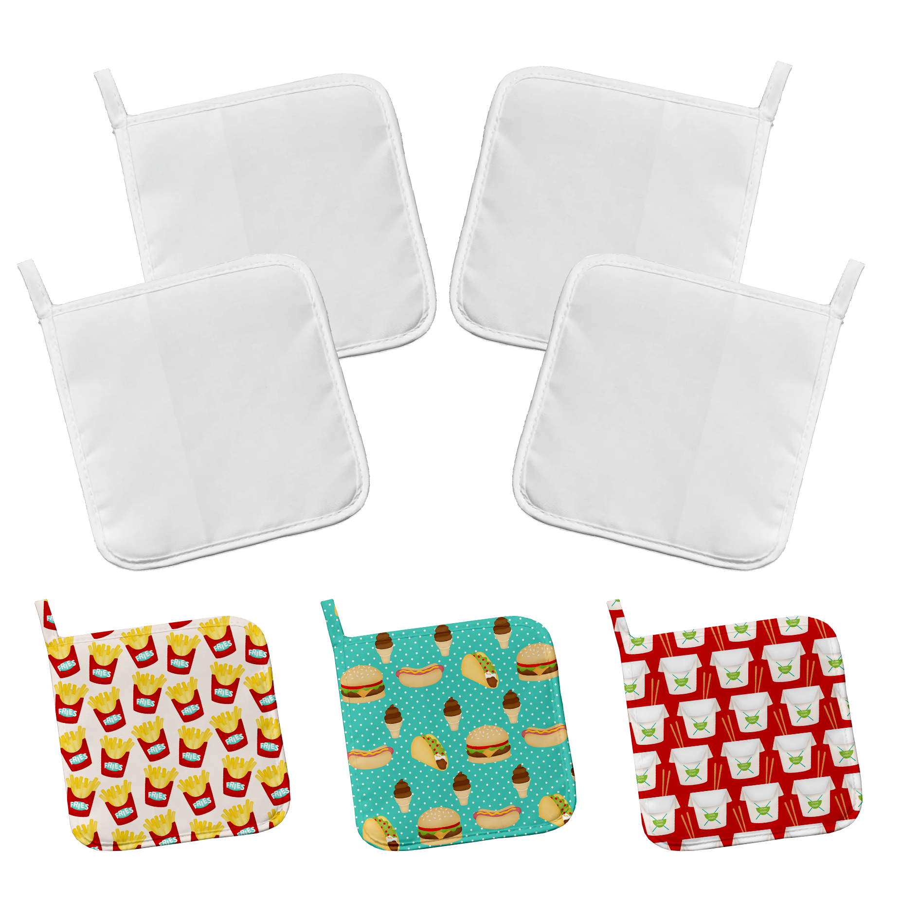 SUBLIMATABLE POT HOLDER (4 PACK)