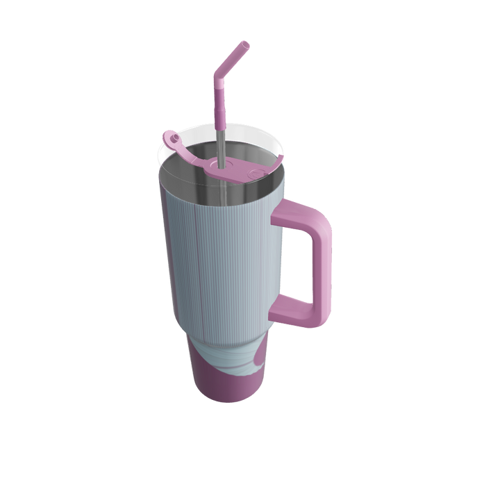 ÉTUI POUR GOBELETS DE VOYAGE HOLOGRAPHIQUES SUBLIMATABLES DE 40 oz (24 UNITÉS) - ROSE OMBRE