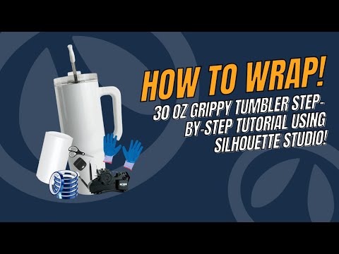 30oz Sublimatable Grippy Tumbler