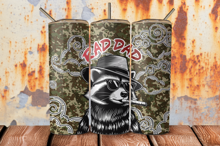 Digital Sublimation Designs - Father's Day 2025 Tumbler Wraps — 20oz Skinny — Rad Dad