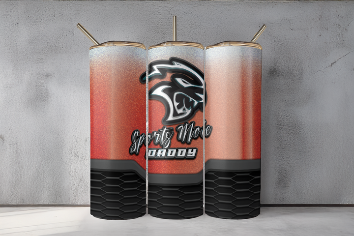 Digital Sublimation Designs - Father's Day 2025 Tumbler Wraps — 30oz Skinny — Sports Mode Daddy