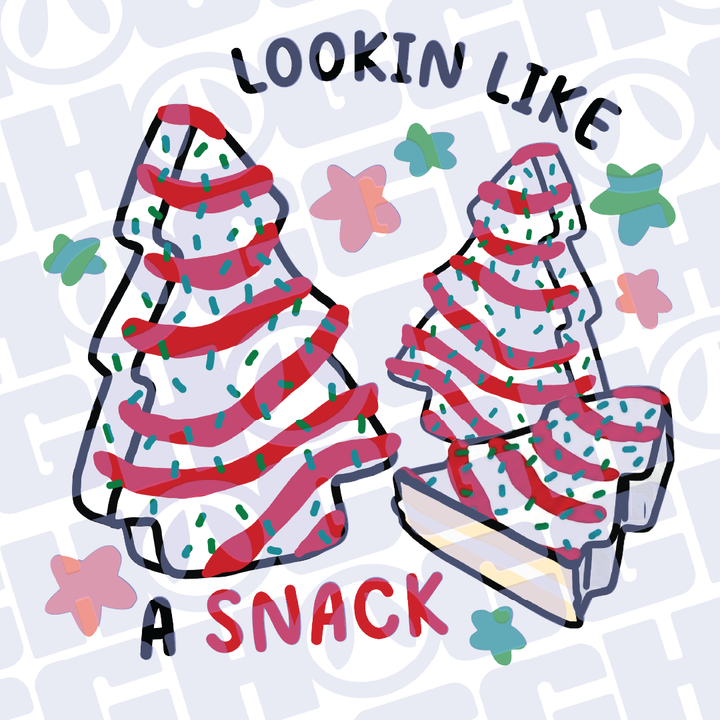 Multi Product Use - Digital Sublimation Designs - Merry Christmas — Tree Cake Snack