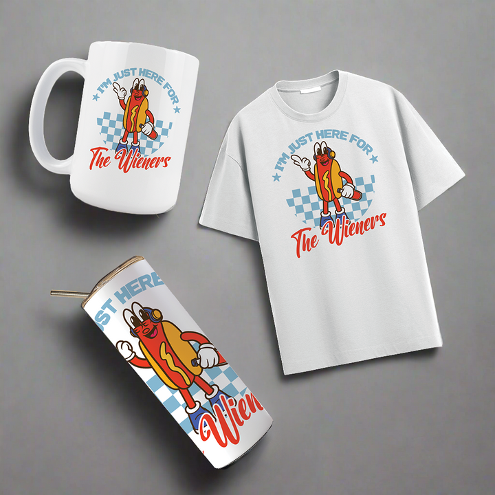 Multi Product Use - Digital Sublimation Designs - Fourth of July — Retro Funny Hot Dog