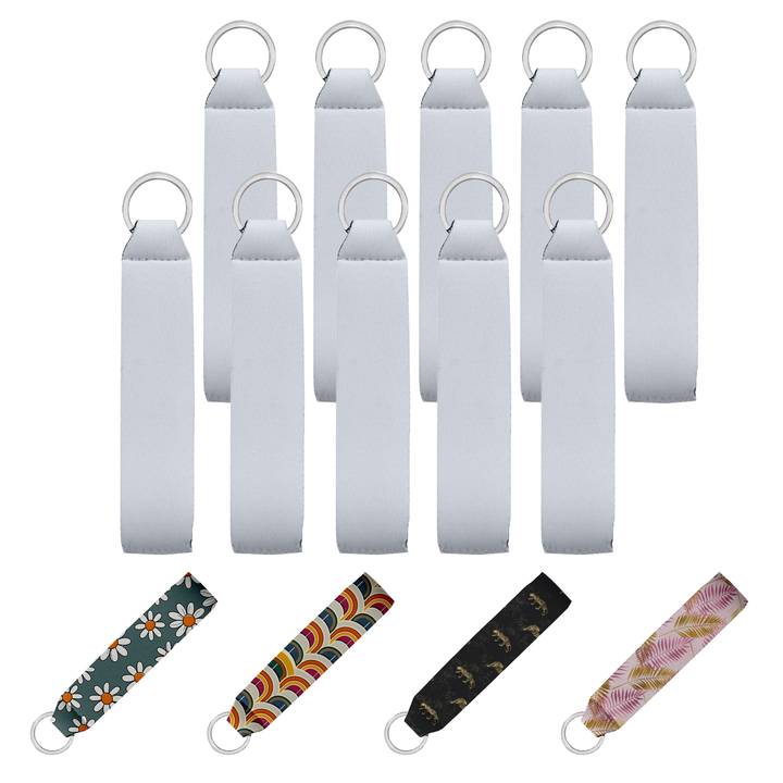 Sublimatable Neoprene Wristlet Strap (10 Pack) - tumbler handle accessory for on-the-go drinkware carry and customization