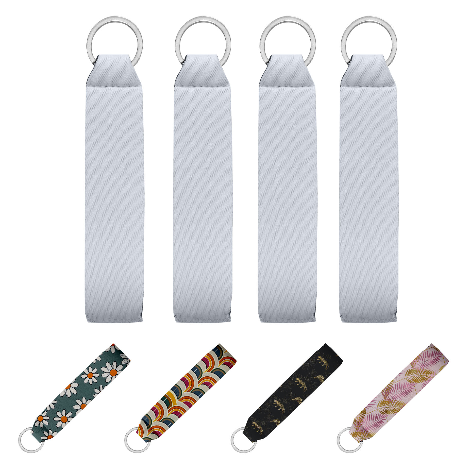 SUBLIMATABLE NEOPRENE WRISTLET STRAP (4 PACK)