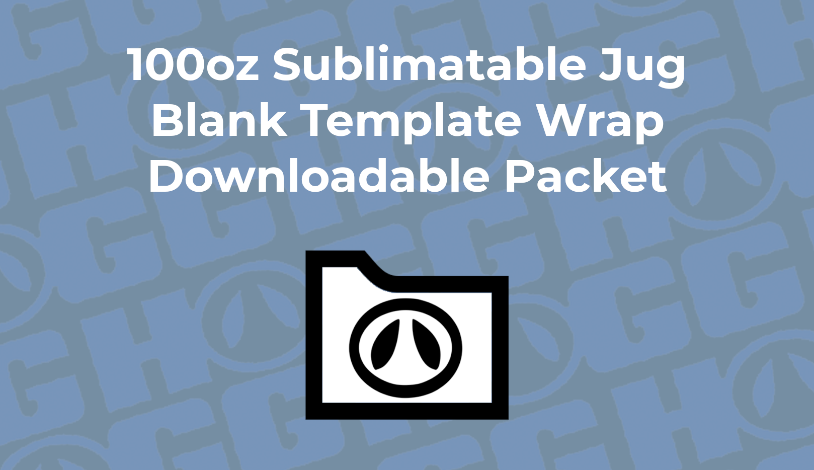 100oz SUBLIMATABLE JUG TEMPLATE