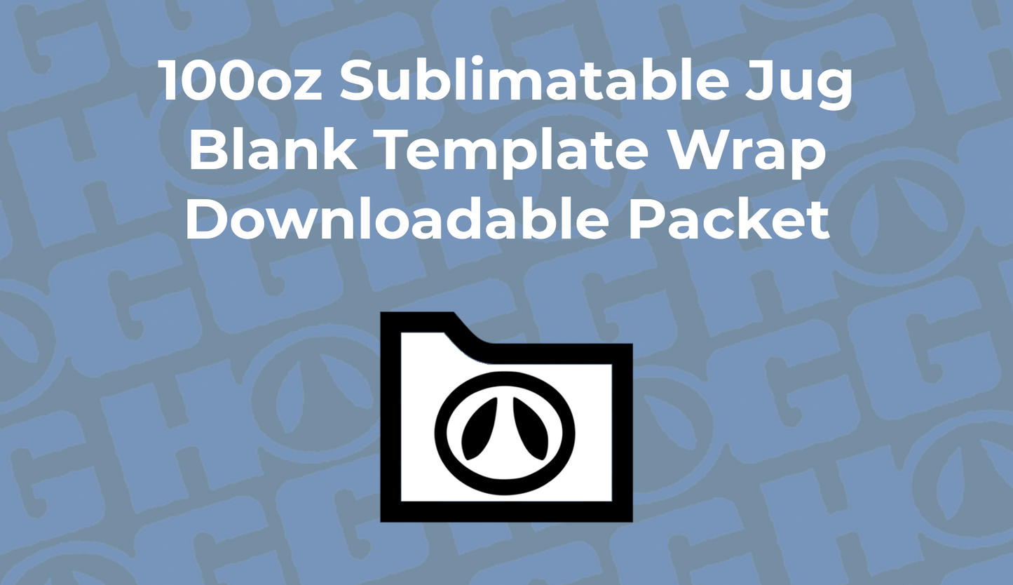 100oz SUBLIMATABLE JUG TEMPLATE