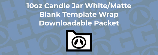 10oz CANDLE JAR WHITE & MATTE WRAP TEMPLATE