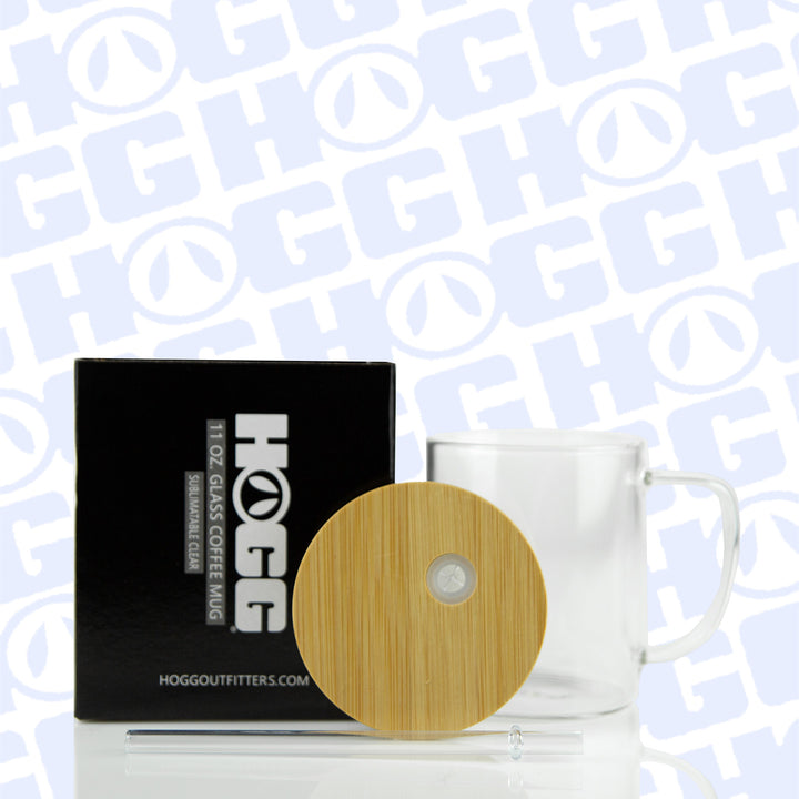 11oz Sublimatable Glass Coffee Mug Case (25 Units) - Clear