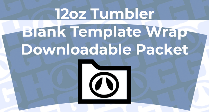 12oz Tumbler Wrap Template | Flat Wrap Design