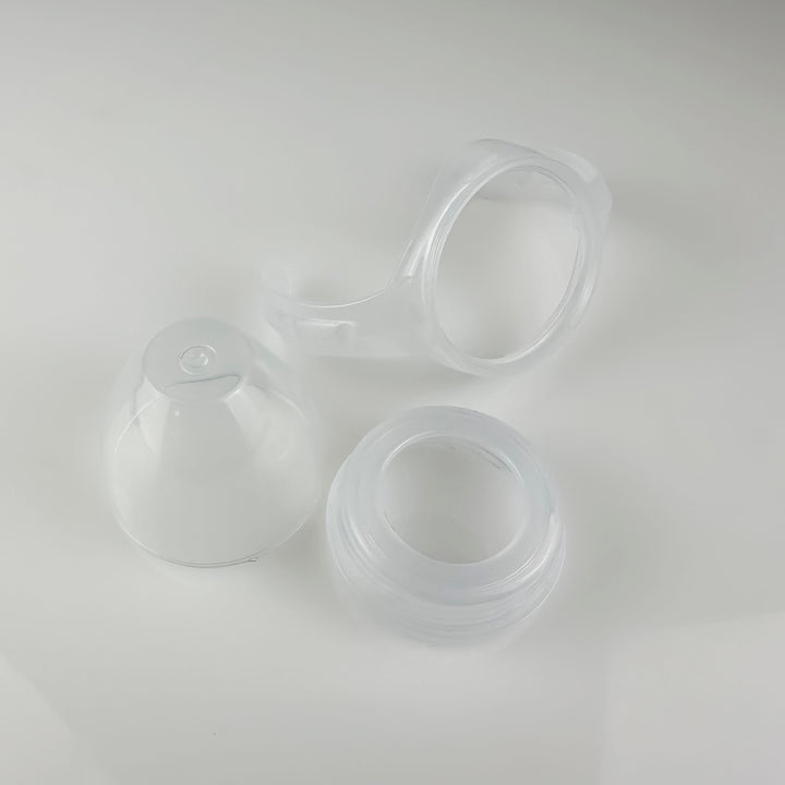 Various Replacement Lids 2 — 8oz BABY BOTTLE - WHITE - HANDLE & RING ONLY