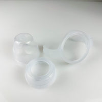 Various Replacement Lids 1 — 12oz GLASS BABY BOTTLE - WHITE - HANDLE & RING ONLY