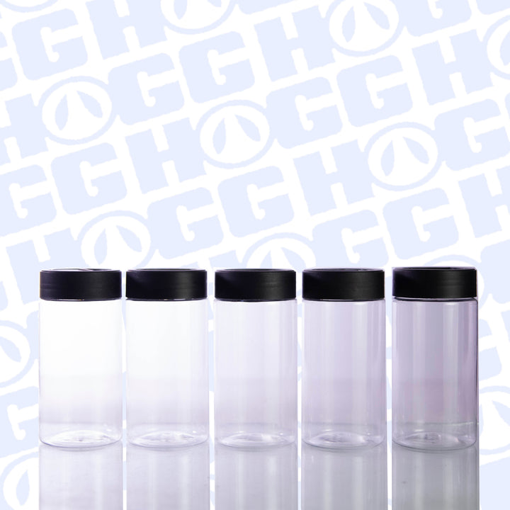 Glitter Storage Containers w/ Black Top - alternate angle | custom drinkware accessory